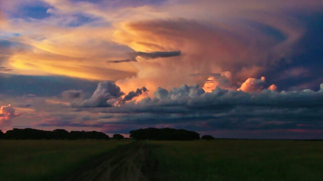 Sunset Thundercloud over Deception Pan